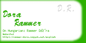 dora rammer business card